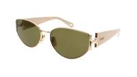 Chloe CH0260S Butterfly Sunglasses in Green Gold Ivory, front view