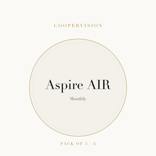 CooperVision Aspire AIR Contact Lenses on ivory plate