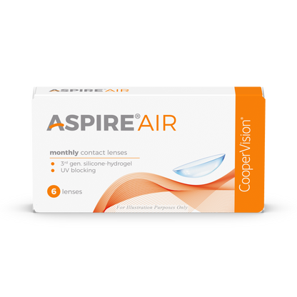 CooperVision Aspire AIR Contact Lenses box, front view
