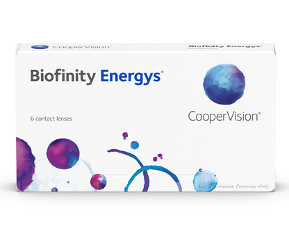 CooperVision Biofinity Energys Contact Lenses box, front view