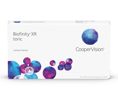 CooperVision Biofinity XR Toric Contact Lenses box, front view