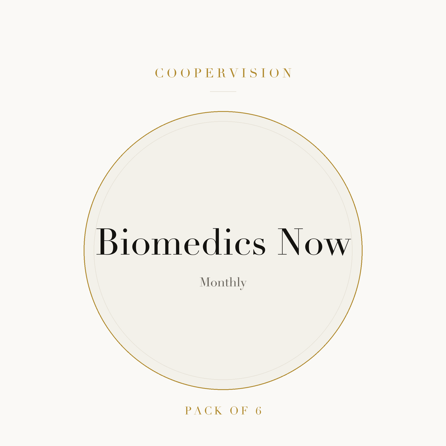 CooperVision Biomedics Now Contact Lenses on ivory plate