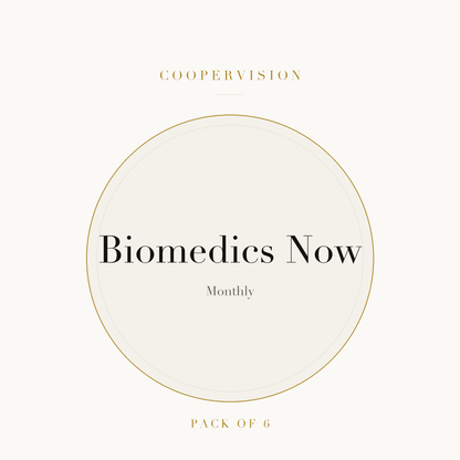 CooperVision Biomedics Now Contact Lenses on ivory plate