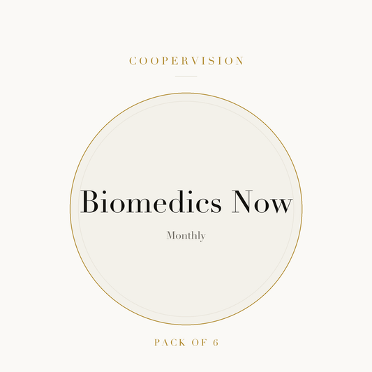 CooperVision Biomedics Now Contact Lenses on ivory plate