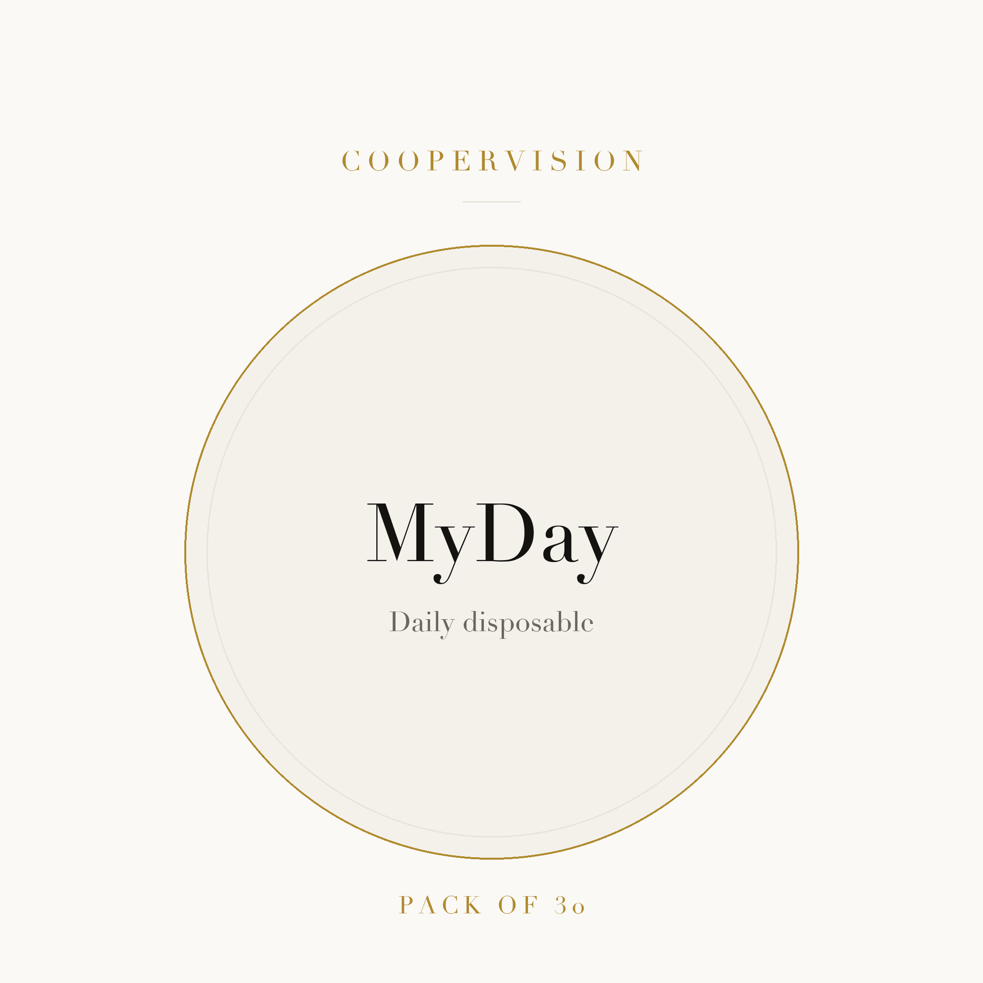 CooperVision MyDay Contact Lenses on ivory plate