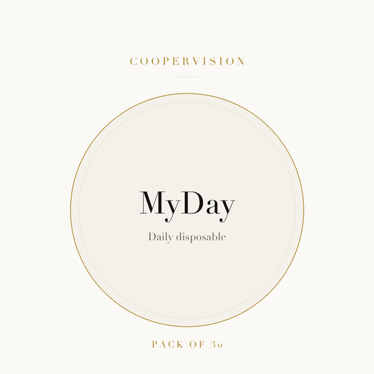 CooperVision MyDay Contact Lenses on ivory plate