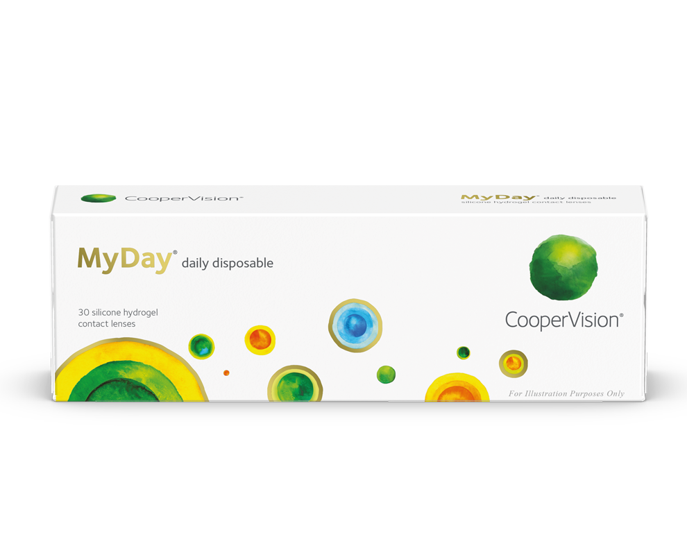 CooperVision MyDay Contact Lenses box, front view