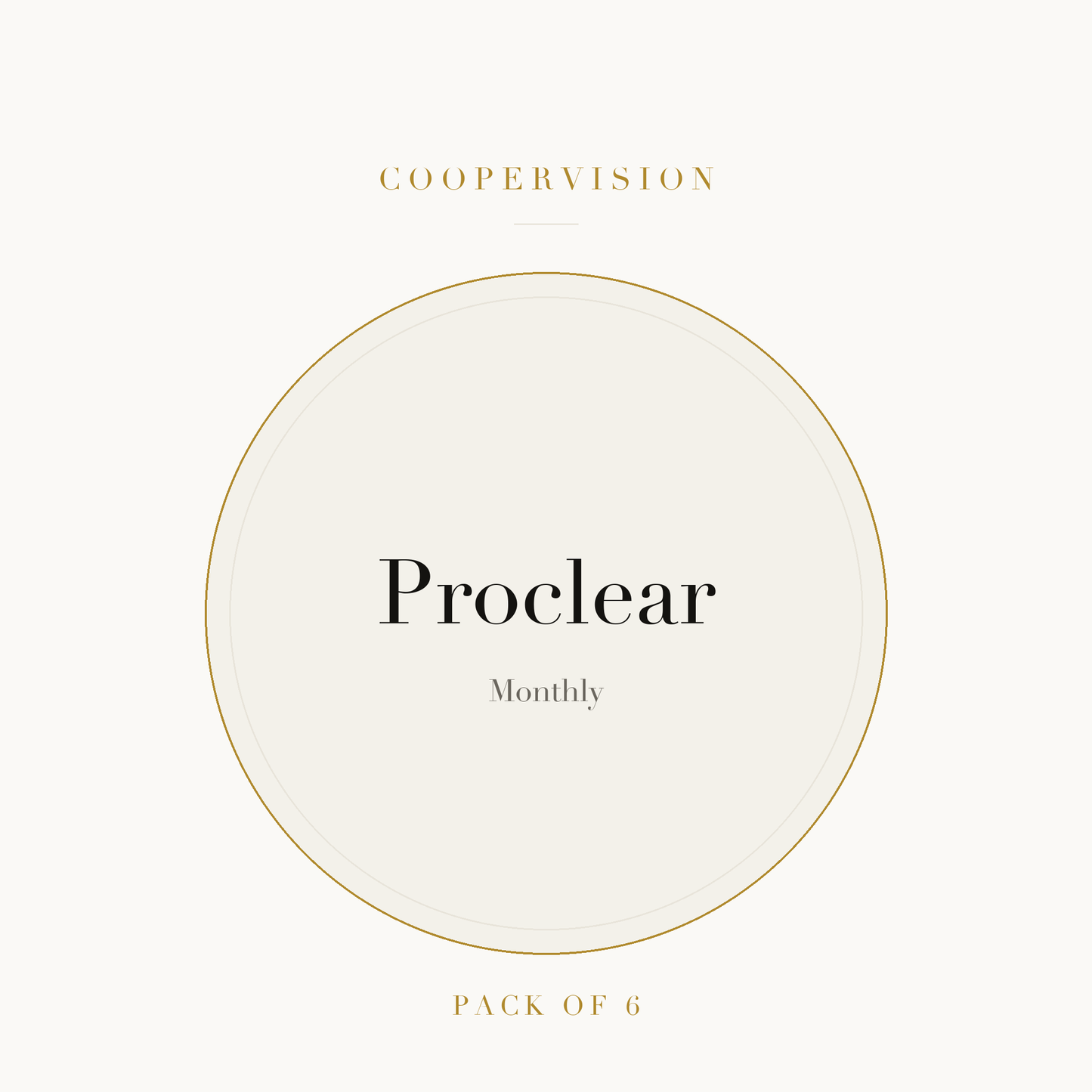 CooperVision Proclear Contact Lenses on ivory plate