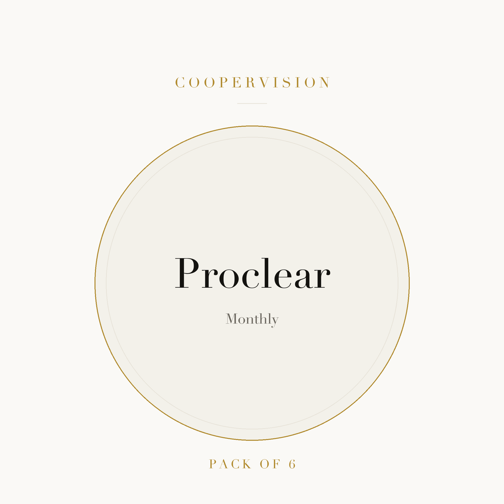 CooperVision Proclear Contact Lenses on ivory plate