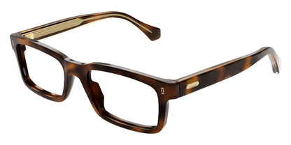 Cartier CT0291O Rectangle Eyeglasses in Havana Frame, angle view