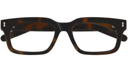 Gucci GG1711S Rectangle Sunglasses in Clear Lenses With Havana Frame, angle view