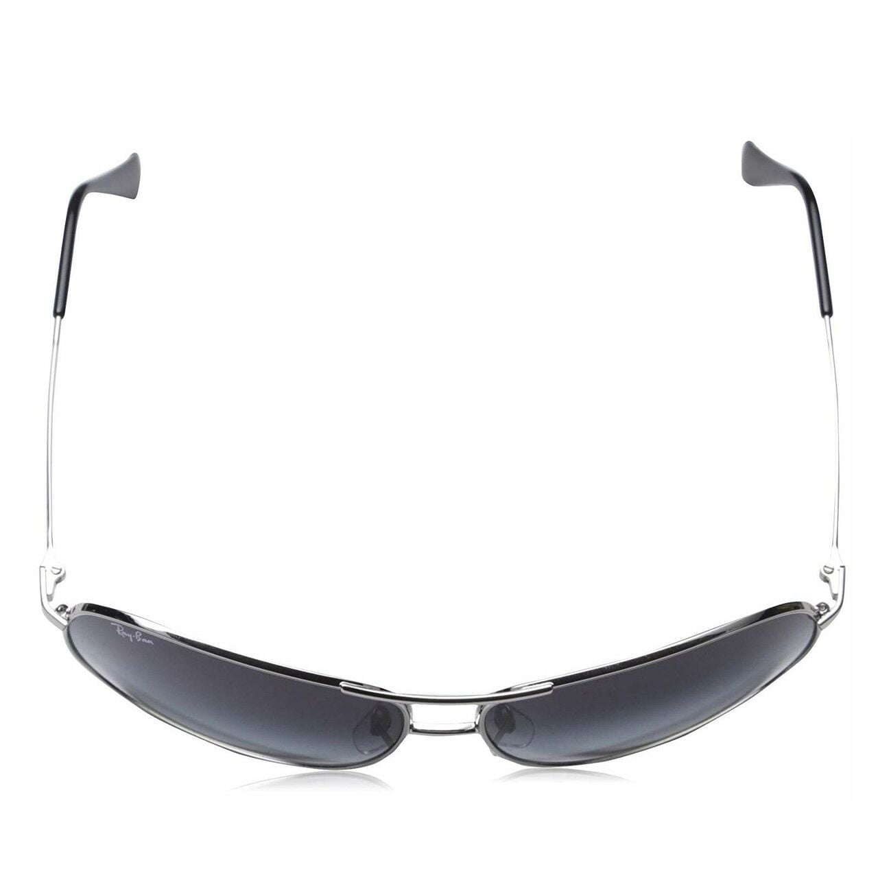 Ray-Ban RB3267 Aviator Sunglasses in Grey Silver, detail view