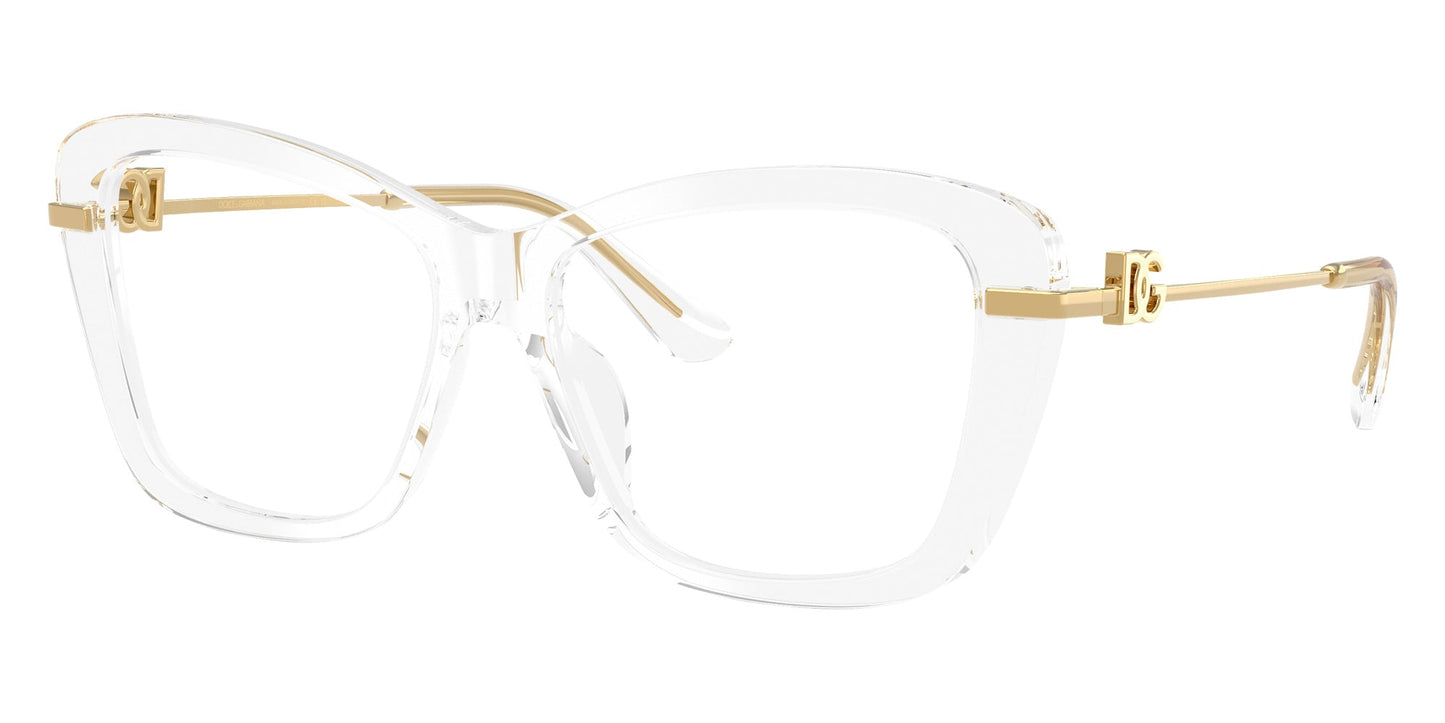 Dolce & Gabbana DG3439 Square Eyeglasses in Crystal, side view