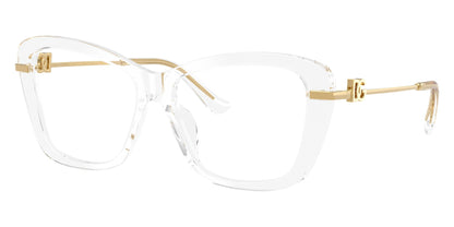 Dolce & Gabbana DG3439 Square Eyeglasses in Crystal, side view