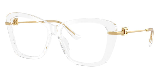 Dolce & Gabbana DG3439 Square Eyeglasses in Crystal, side view