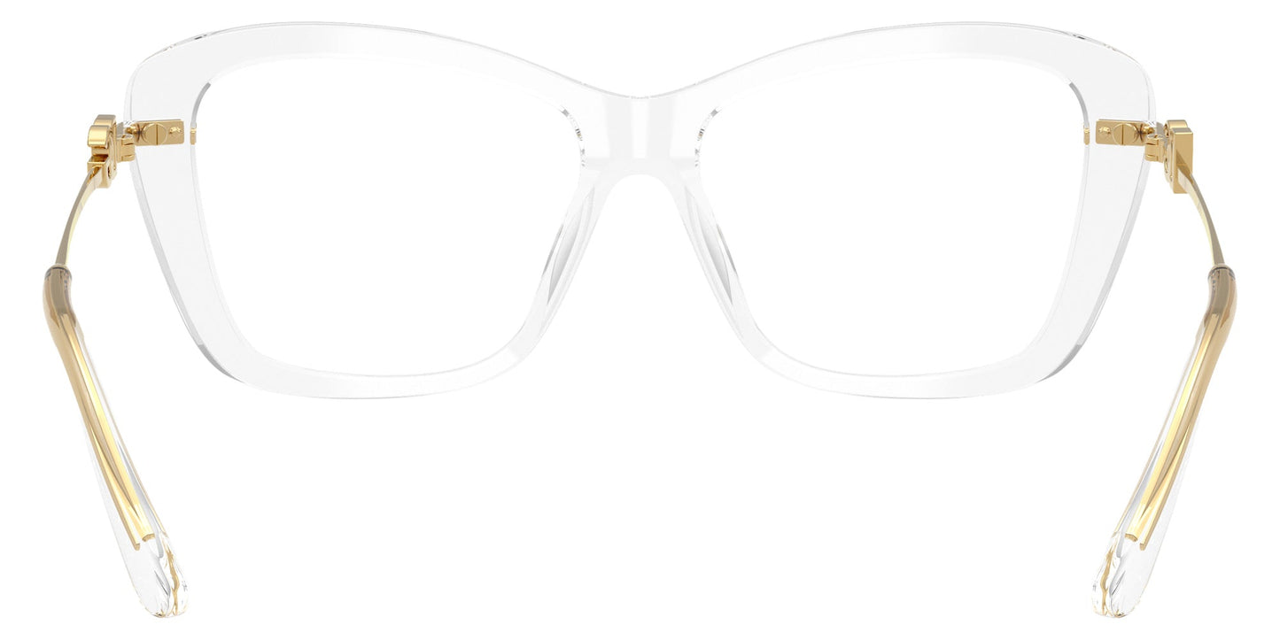 Dolce & Gabbana DG3439 Square Eyeglasses in Crystal, angle view