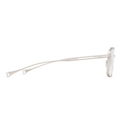 DITA DLX134 Pilot Eyeglasses in Silver, side view