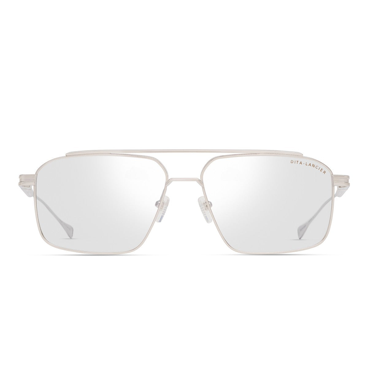 DITA DLX134 Pilot Eyeglasses in Silver, angle view