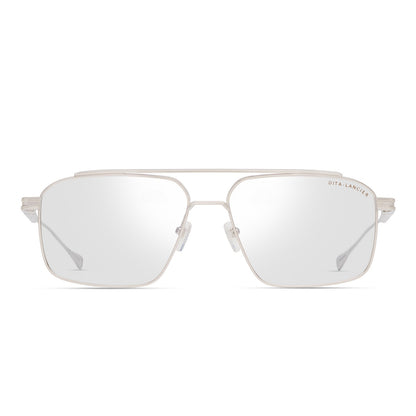 DITA DLX134 Pilot Eyeglasses in Silver, angle view