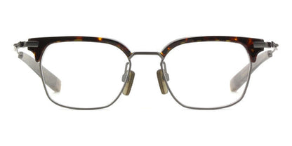 DITA DLX410 Square Eyeglasses in Tortoise Black Gunmetal, angle view