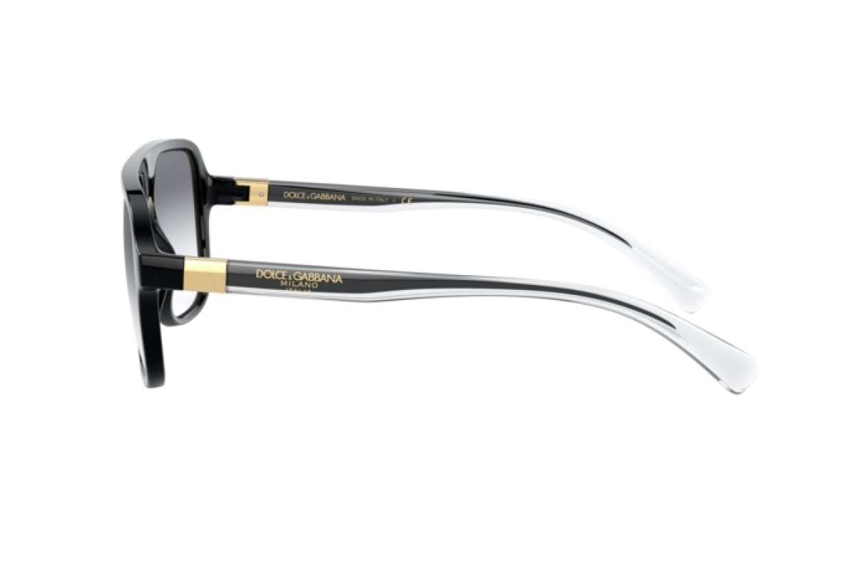 Dolce & Gabbana DG6134 Square Sunglasses in Blue Gradient / Black, angle view