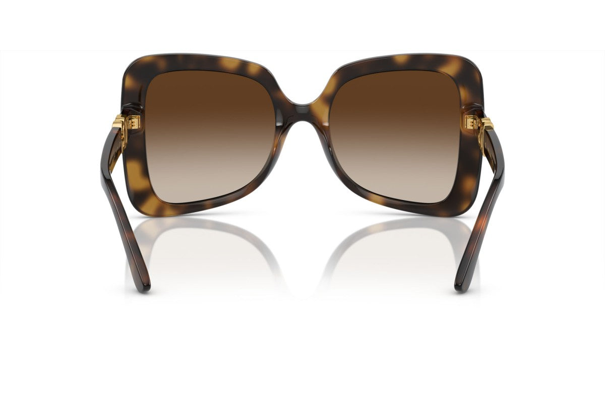 Dolce & Gabbana DG6193/S Butterfly Sunglasses in Gradient Dark Brown / Dark Tortoise (Havana), angle view