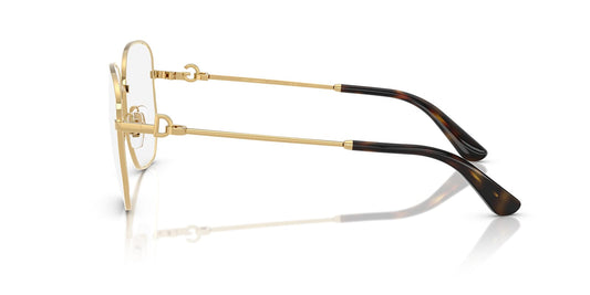 Dolce & Gabbana DG1356 Square Eyeglasses in Gold, side view