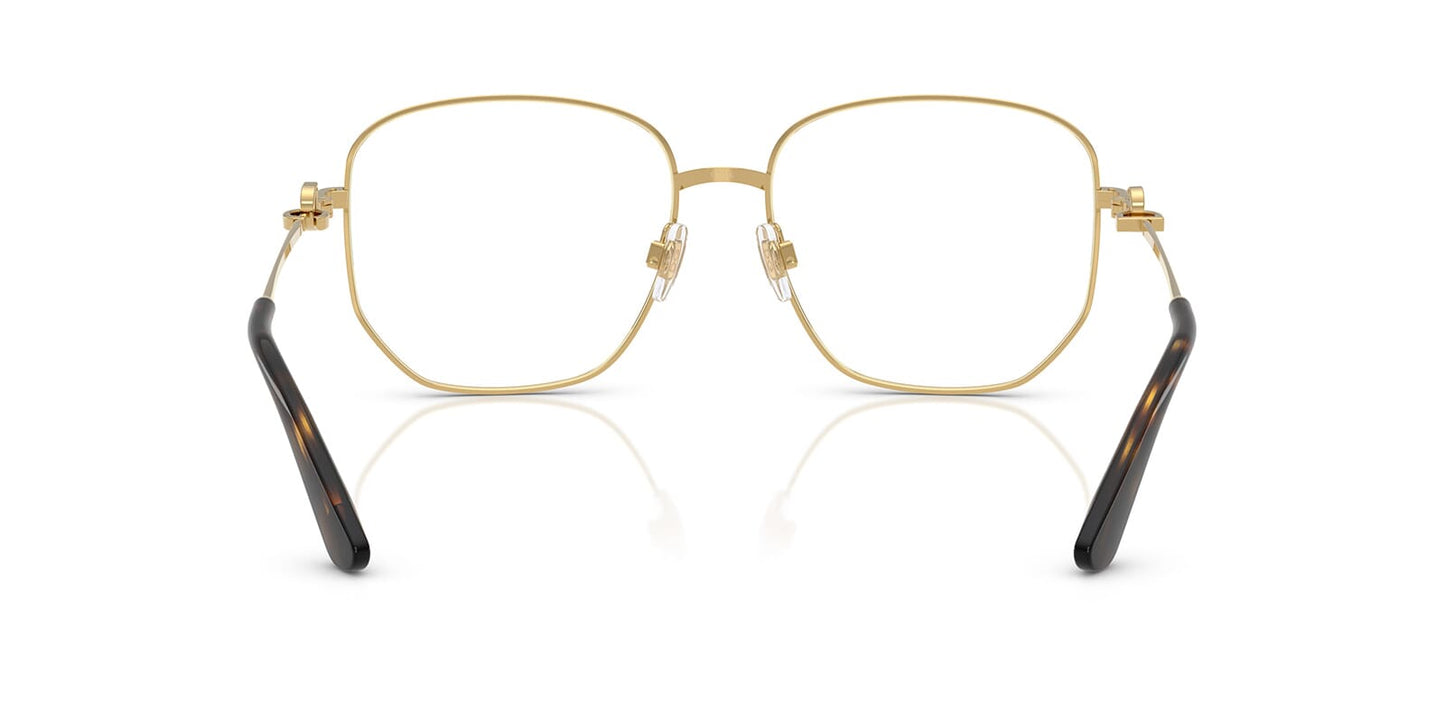Dolce & Gabbana DG1356 Square Eyeglasses in Gold, back view