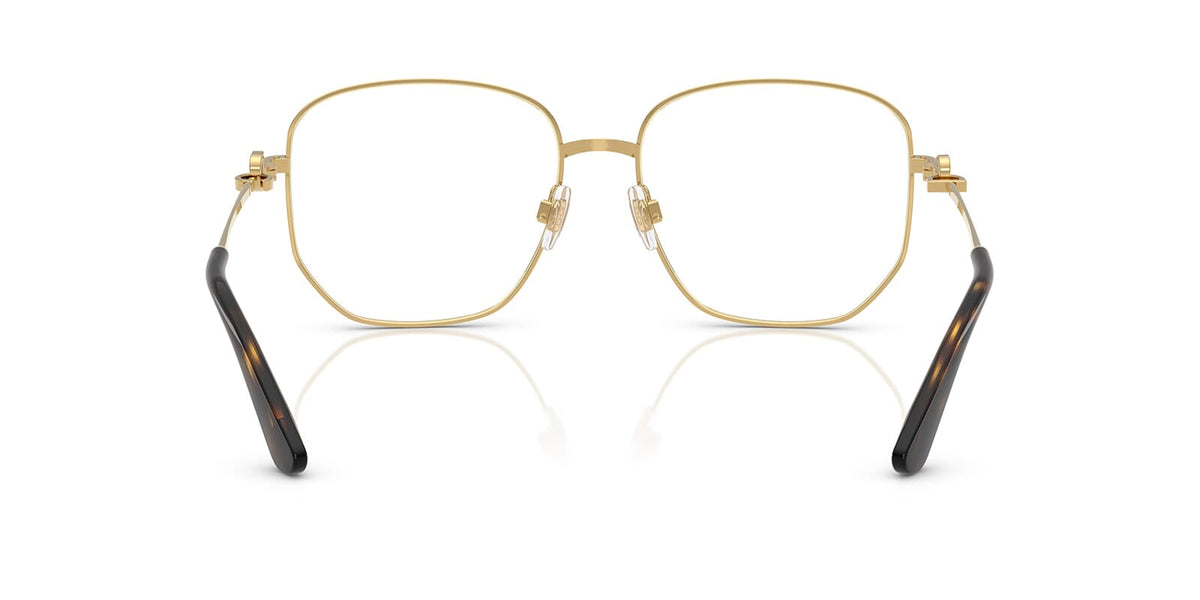 Dolce & Gabbana DG1356 Square Eyeglasses in Gold, back view