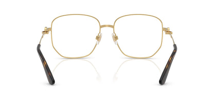 Dolce & Gabbana DG1356 Square Eyeglasses in Gold, back view