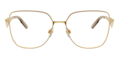 Dolce & Gabbana DG1358 Square Eyeglasses in Gold/Matte Beige, angle view