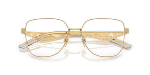 Dolce & Gabbana DG1358 Square Eyeglasses in Gold/Matte Beige, side view