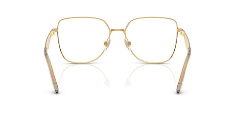 Dolce & Gabbana DG1358 Square Eyeglasses in Gold/Matte Beige, detail view