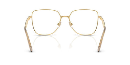 Dolce & Gabbana DG1358 Square Eyeglasses in Gold/Matte Beige, detail view