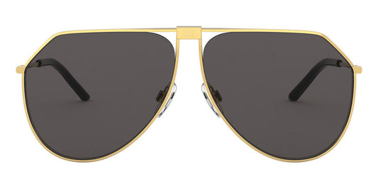 Dolce & Gabbana DG2248S Aviator Sunglasses in Grey/Gold, side view