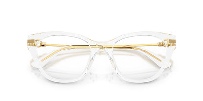 Dolce & Gabbana DG3428 Butterfly Eyeglasses in Crystal, back view
