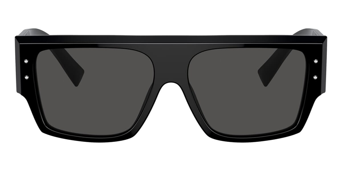 Dolce & Gabbana DG4459/S Square Sunglasses in Dark Grey / Black, angle view