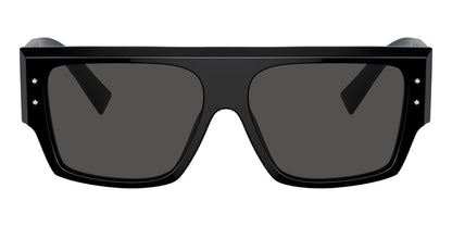 Dolce & Gabbana DG4459/S Square Sunglasses in Dark Grey / Black, angle view