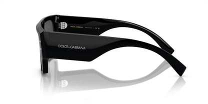 Dolce & Gabbana DG4459/S Square Sunglasses in Dark Grey / Black, side view