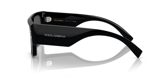 Dolce & Gabbana DG4459/S Square Sunglasses in Dark Grey / Black, side view