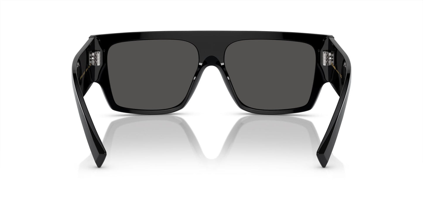 Dolce & Gabbana DG4459/S Square Sunglasses in Dark Grey / Black, detail view