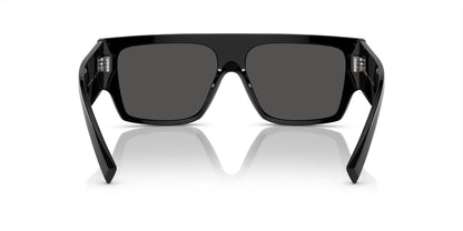 Dolce & Gabbana DG4459/S Square Sunglasses in Dark Grey / Black, detail view