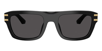 Dolce & Gabbana DG4496 Rectangle Sunglasses in Dark Grey/Black, angle view