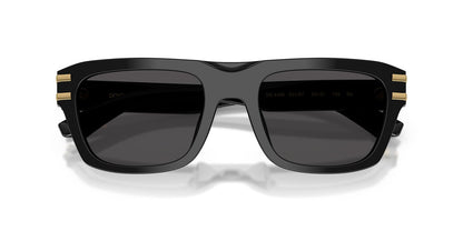 Dolce & Gabbana DG4496 Rectangle Sunglasses in Dark Grey/Black, side view