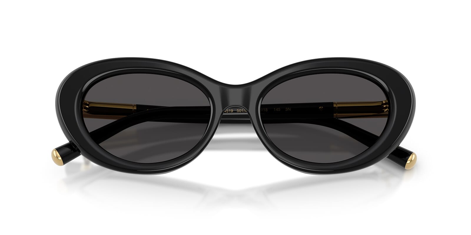 Dolce & Gabbana DG4519 Cat Eye Sunglasses in Dark Grey Black, back view