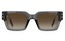Marc Jacobs MARC787/S Rectangle Sunglasses in Gradient Dark Brown / Transparent Grey, back view