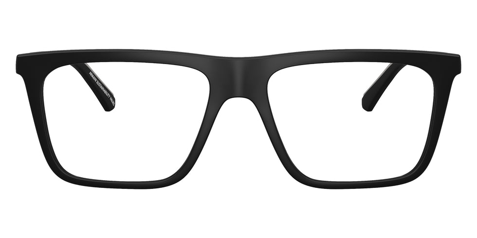Emporio Armani EA4258 Square Sunglasses in Matte Black, front view