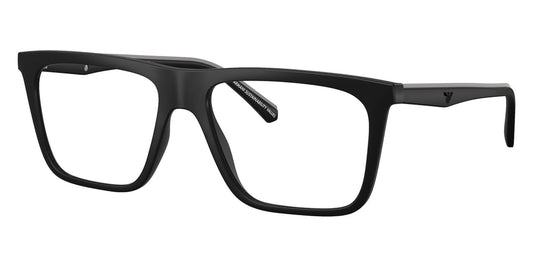 Emporio Armani EA4258 Square Sunglasses in Matte Black, side view