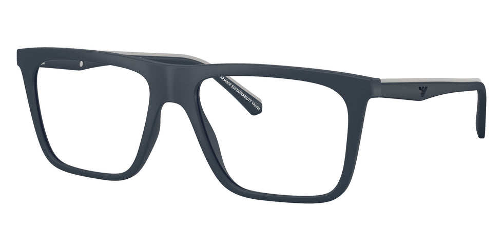 Emporio Armani EA4258 Square Sunglasses in Matte Blue, side view