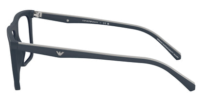 Emporio Armani EA4258 Square Sunglasses in Matte Blue, angle view
